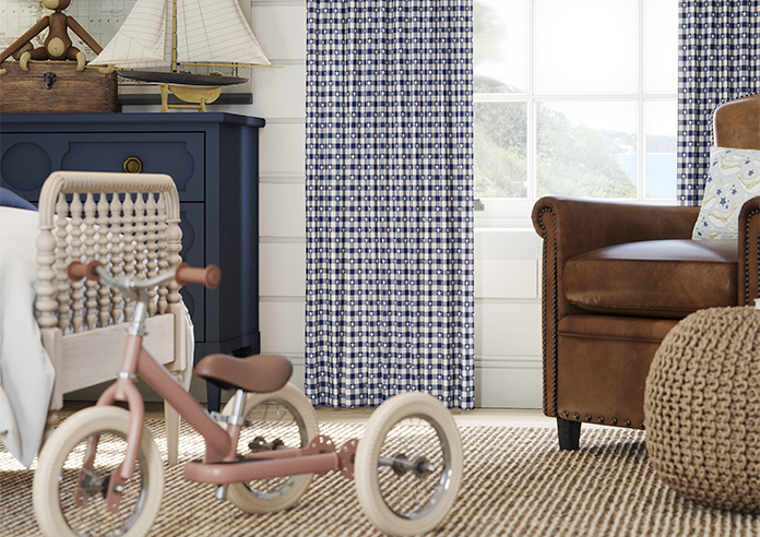 Whaley Great, Gingham Star Shore - Made to Measure Curtains - Image 5